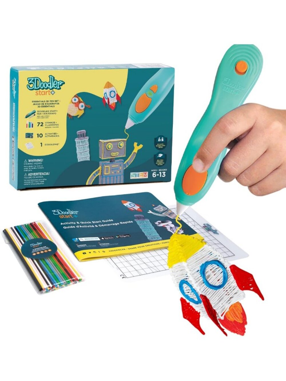 3D Pen Set for Kids - Easy to Use, Educational STEM Art Toy for Ages 6